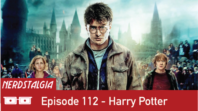 Harry Potter title card for Nerdstalgia