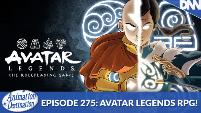 Aang and Korra on the cover of Avatar Legends